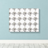 ひし形 キャンバスプリント (インサイチュ (ウッドフロア))