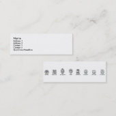 ひし形 スキニー名刺 (正面/裏面)