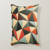 ひし形：抽象芸術ヴィンテージデザイン アクセントクッション (正面(垂直))