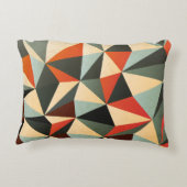 ひし形：抽象芸術ヴィンテージデザイン アクセントクッション (裏面)