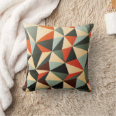 ひし形：抽象芸術ヴィンテージデザイン クッション (ブランケット)