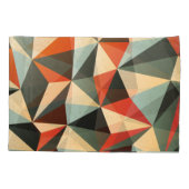 ひし形：抽象芸術ヴィンテージデザイン 枕カバー (裏面)