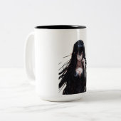 「ひそひそ声の影：悲鳴の幽霊の番人 ツートーンマグカップ (正面左)