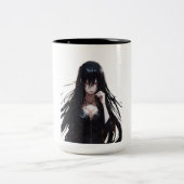 「ひそひそ声の影：悲鳴の幽霊の番人 ツートーンマグカップ (中央)