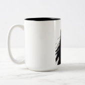 「ひそひそ声の影：悲鳴の幽霊の番人 ツートーンマグカップ (左)