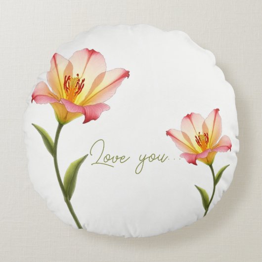 ひそひそ恋愛病 ラウンドクッション (正面)