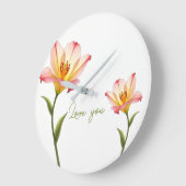 ひそひそ恋愛病 ラージ壁時計 (傾斜)