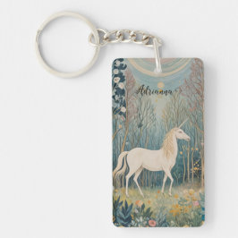 ひそひそ話の森の秘密の一角獣 キーホルダー
