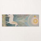 ひそひそ話の森の秘密の一角獣 ヨガマット (裏面(横))