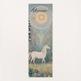 ひそひそ話の森の秘密の一角獣 ヨガマット