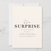 ひそひそ... サプライズパーティーの招待状テンプレート 招待状 (正面)