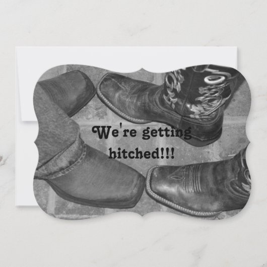 ひっかかってる!!!結婚式招待状 招待状 (正面)