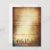 ひっかかり木素朴の結婚式招待状 招待状 (裏面)