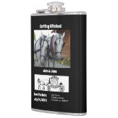 ひっかかり馬ワゴンの写真モノグラムの取得 フラスク (左)