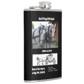 ひっかかり馬ワゴンの写真モノグラムの取得 フラスク (右)