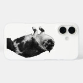ひっくり返したウィスカー猫の電話ケース Case-Mate iPhoneケース (裏面 (横))