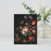 ひっくり返した花束のアブラハム・ミグノン。フローラ ポストカード (スタンド正面)