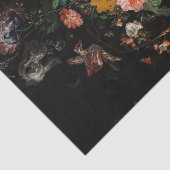 ひっくり返した花束のアブラハム・ミグノン。フローラ 薄葉紙 (詳細)