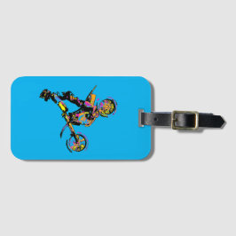 ひっくり返せ！ – フリースタイルのモトクロススタント ラゲッジタグ