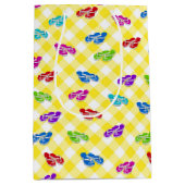 ひっくり返るギンガム ミディアムペーパーバッグ (正面)