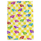 ひっくり返るギンガム ミディアムペーパーバッグ (裏面)