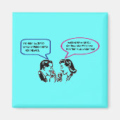 ひったくねったユーモアの冷蔵庫用マグネット マグネット (正面)