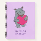 ひっぽキッドかわいいバレンタインデー ノートブック (正面)