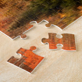 ひつぎ池への秋の反射 ジグソーパズル (側面)