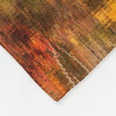 ひつぎ池への秋の反射 フリースブランケット (角)