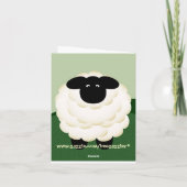 ひつじのノートカードをありがとう サンキューカード (裏面)