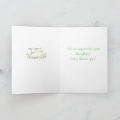 ひつじのベイビーシャワー ギフト お礼 サンキューカード (内部)