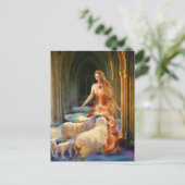 ひつじの歓迎ポストカード ポストカード (スタンド正面)