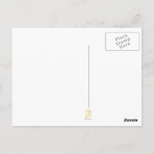 ひつじの歓迎ポストカード ポストカード (裏面)