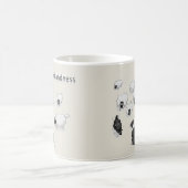 ひつじの混乱 面白い 羊 犬 ペン スケッチ カートゥーン コーヒーマグカップ (中央)