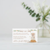 ひつじの赤ちゃん 新しいママの赤ちゃんの本 エンクロージャーカード (スタンド正面)