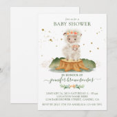 ひつじママ うさぎベイビー 招待状 (正面/裏面)