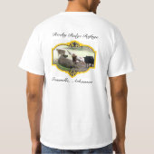 ひづめの群れの大きいロゴ Tシャツ (裏面)