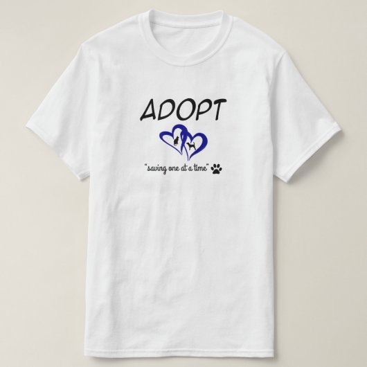 「ひとつずつ救おう」 Tシャツ (デザイン正面)