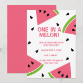 ひとつだけのメロン 招待状 (正面/裏面)