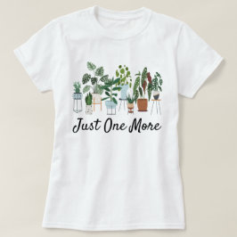 ひとつだけもう一つの植物Tシャツ、植物レディーガーデニング Tシャツ