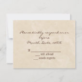 ひとつになった2つのハート 感謝のメモ 招待状 (裏面)