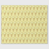 ひとつのボールアイスコーン ラッピングペーパー (フラット)