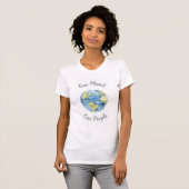 ひとつの地球 ひとつの人々 Tシャツ (正面フル)