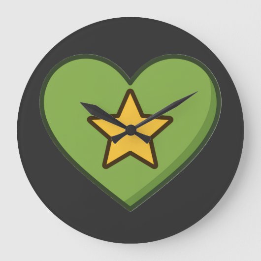 ひとつの愛。宇宙エネルギー ラージ壁時計 (正面)