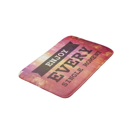 ひとつひとつの時を楽しんで下さい バスマット (アングル)