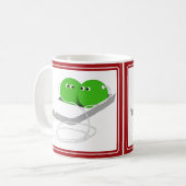 ひとつぶさやくの豆 コーヒーマグカップ (正面左)