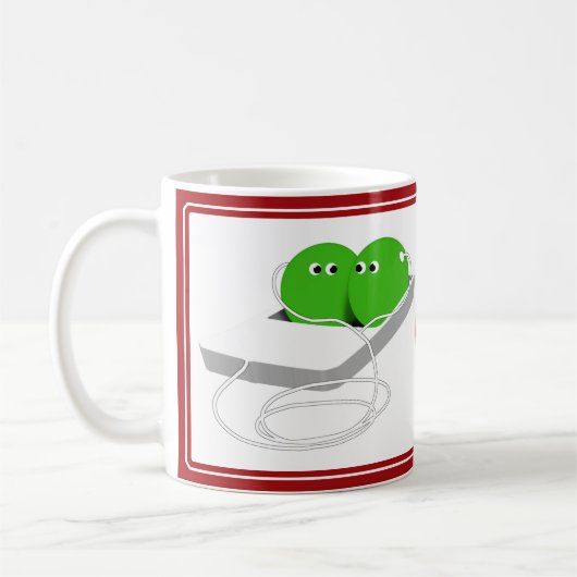 ひとつぶさやくの豆 コーヒーマグカップ (左)