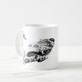 ひとつぶのこだわりを込めて コーヒーマグカップ (正面左)