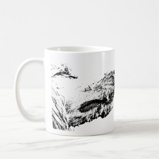ひとつぶのこだわりを込めて コーヒーマグカップ (左)