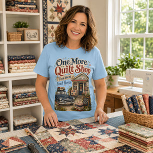 ひとつ余分にキルトショップ ヴィンテージ コテージ シーン Tシャツ